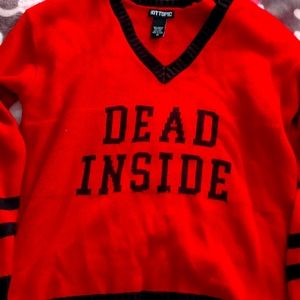 🛑SOLD🛑 "Dead Inside" Sweater